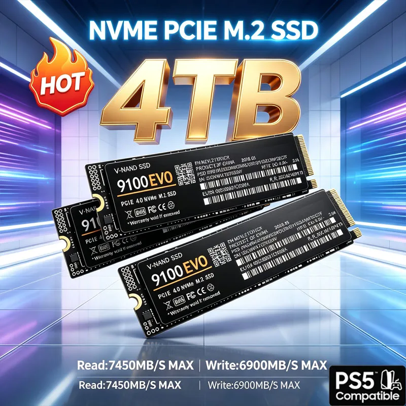 قرص SSD من نوع M.2 NVMe 9100 E - مراجعة M.2 Nvme 4Tb Pcie 4.0 Ssd وسعره