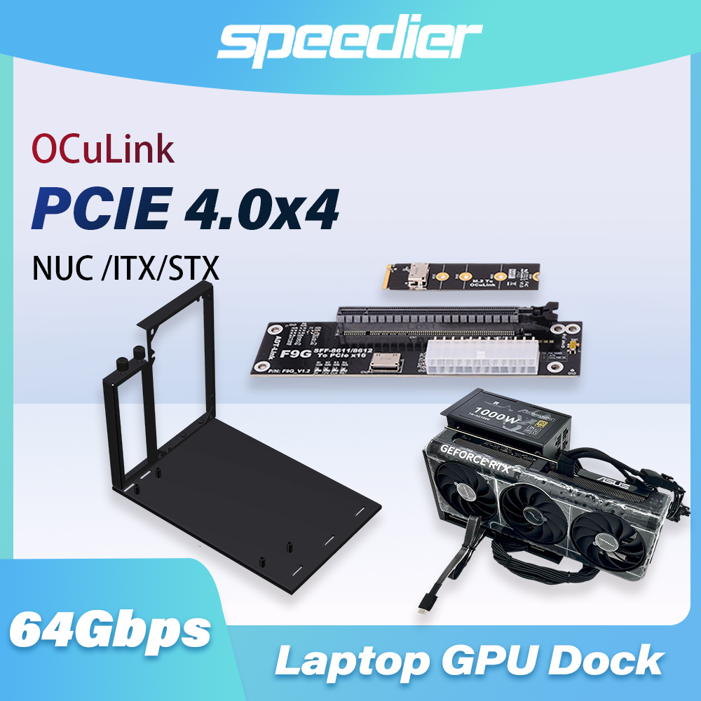 محول F9G 64Gbps OcuLink إلى PC - مراجعة External Gpu Dock Pcie 4.0 Oculink وسعره