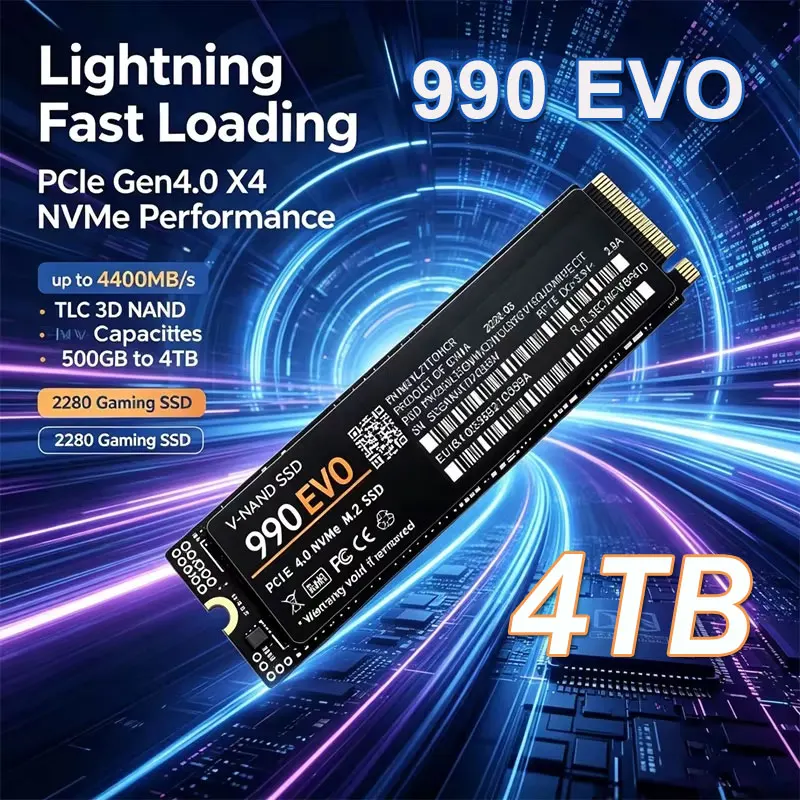 قرص SSD من نوع M.2 NVMe 990 EV - مراجعة M.2 Nvme 4Tb Pcie 4.0 Ssd وسعره