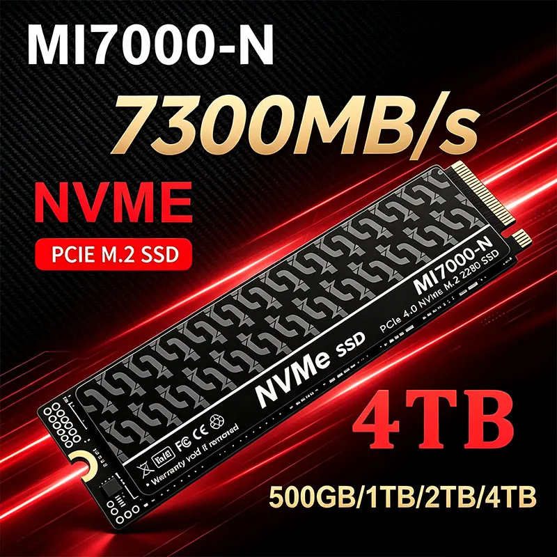 قرص SSD MI7000-N بسرعة 7300 مي - مراجعة M.2 Nvme 4Tb Pcie 4.0 Ssd وسعره