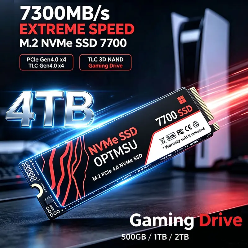 قرص تخزين داخلي جديد 7700 M.2  - مراجعة M.2 Nvme 4Tb Pcie 4.0 Ssd وسعره