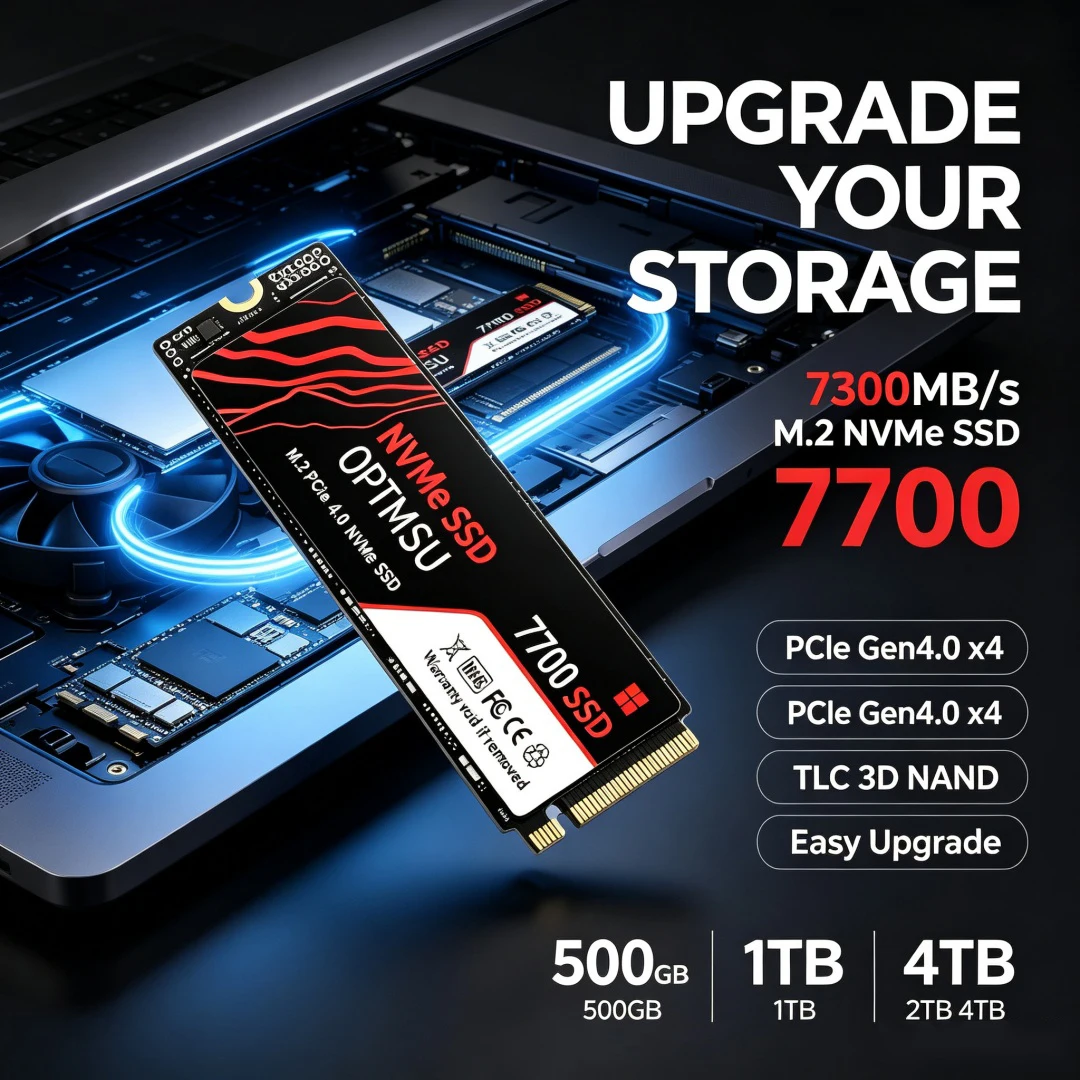 قرص تخزين داخلي جديد 7700 M.2  - مراجعة M.2 Nvme 4Tb Pcie 4.0 Ssd وسعره